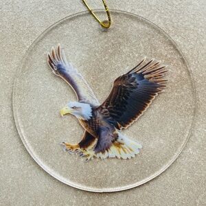 Bald Eagle Christmas ornament double sided